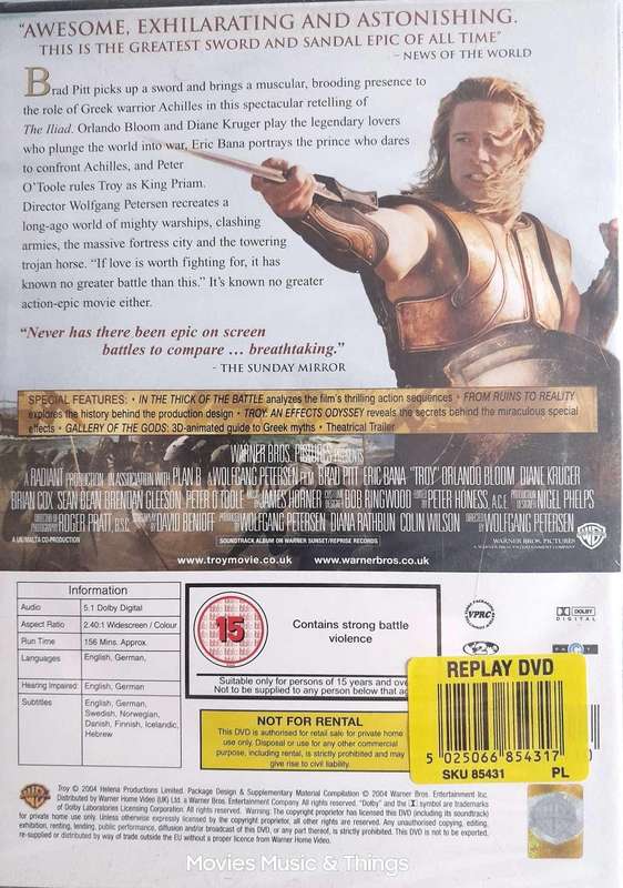 Troy - 2 Disc Widescreen Edition - Brad Pitt & Eric Bana (DVD)