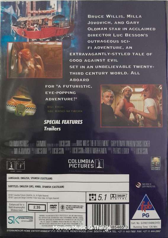 The Fifth Element - Bruce Willis (DVD)