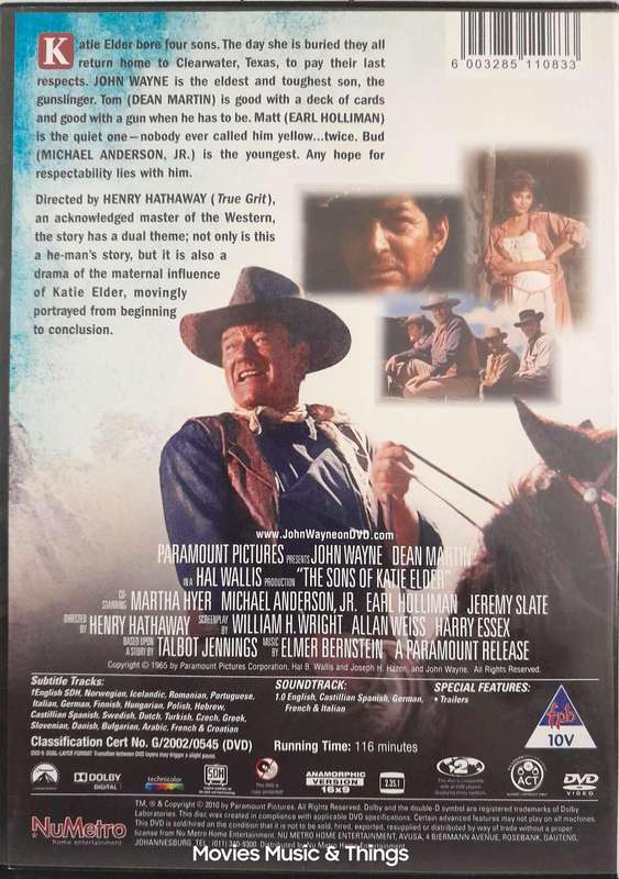 The Sons of Katie Elder - John Wayne & Dean Martin (DVD)