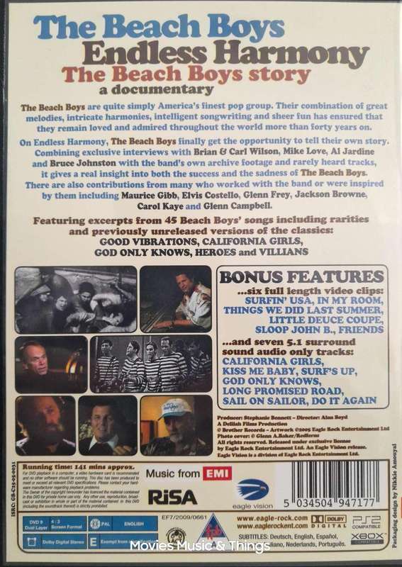 The Beach Boys - Endless Harmony - The definitive story in their own words...(DVD)