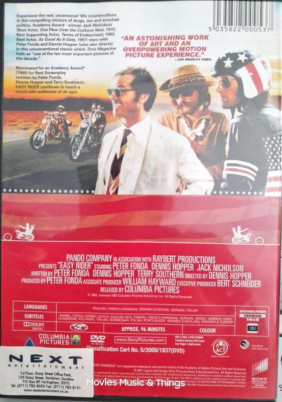 Easy Rider - Peter Fonda & Jack Nicholson (DVD)