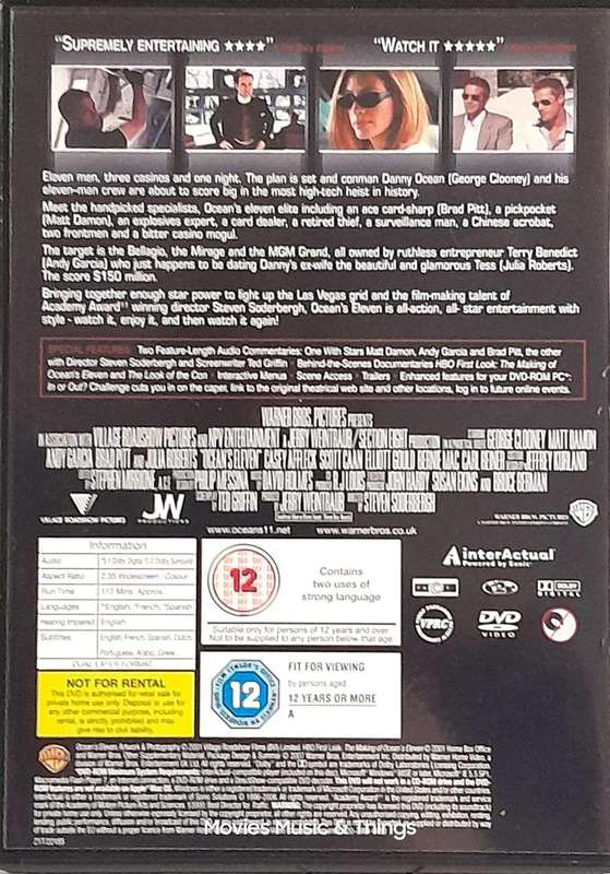 Ocean's Eleven, Twelve, Thirteen - The Complete Collection - George Clooney & Brad Pitt (DVD)