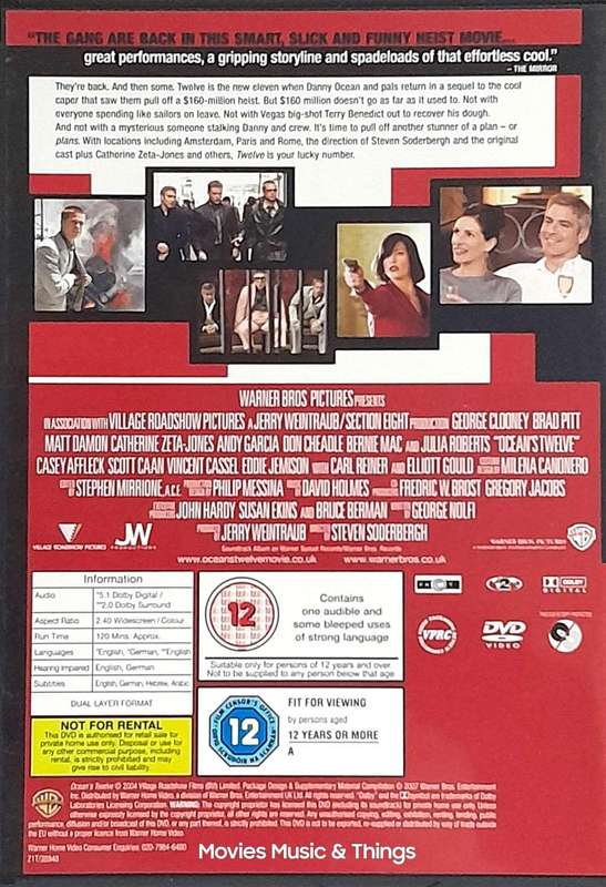 Ocean's Eleven, Twelve, Thirteen - The Complete Collection - George Clooney & Brad Pitt (DVD)