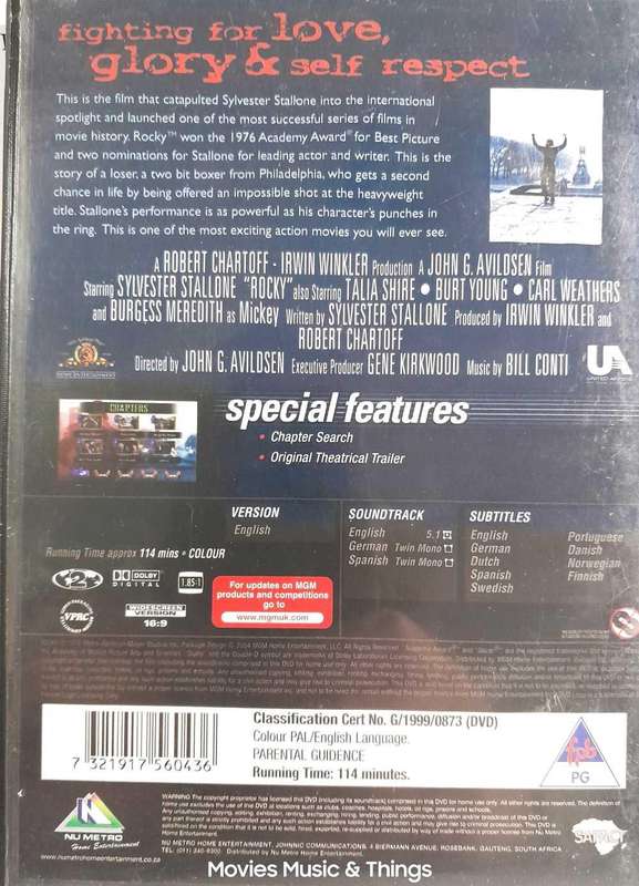 Rocky - Sylvester Stallone (DVD)