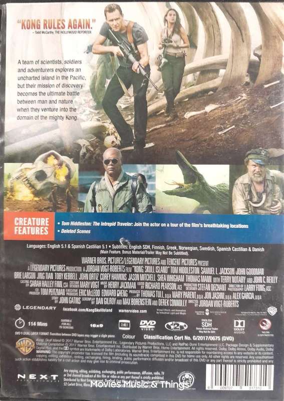 Kong Skull Island - Tom Hiddleston & Samuel L. Jackson (DVD)
