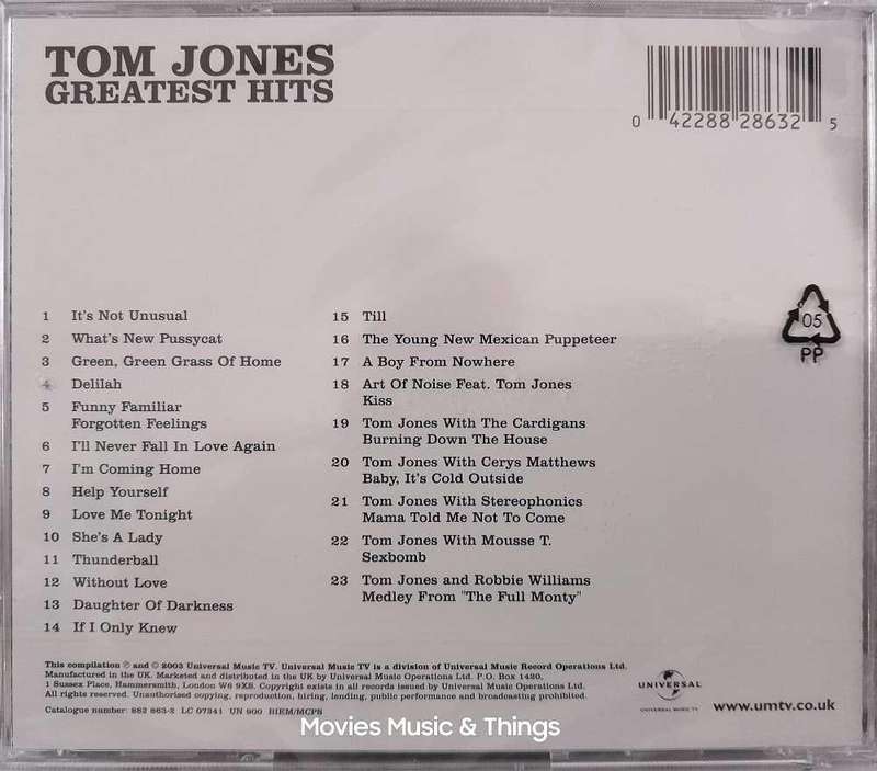 Tom Jones - Greatest Hits (CD) New