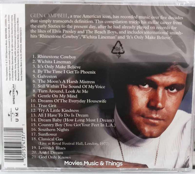 Glen Campbell - Gentle on my mind - The best off... (CD) New