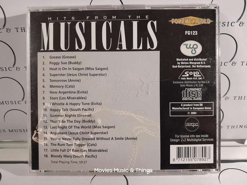Hits from the Musicals (CD)