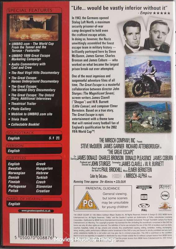 The Great Escape  - World Cup Collectors Edition - Steve McQueen (Double DVD)
