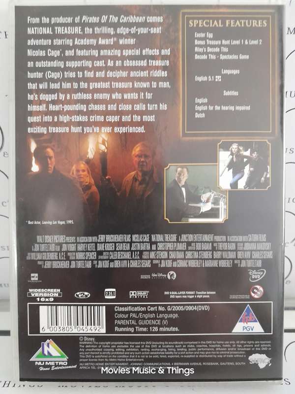 National Treasure & National Treasure 2 - 2 Disc Collector's Edition - Nicolas Cage (3xDVD)