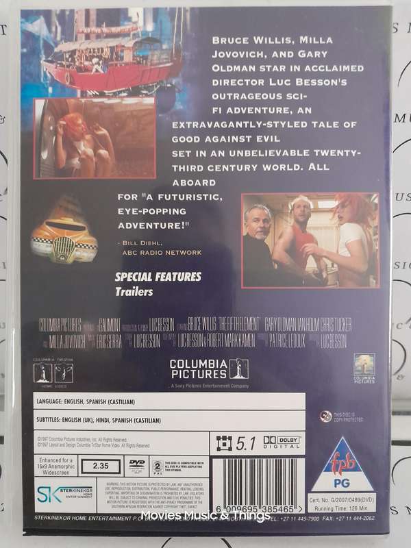 The Fifth Element - Bruce Willis (DVD)