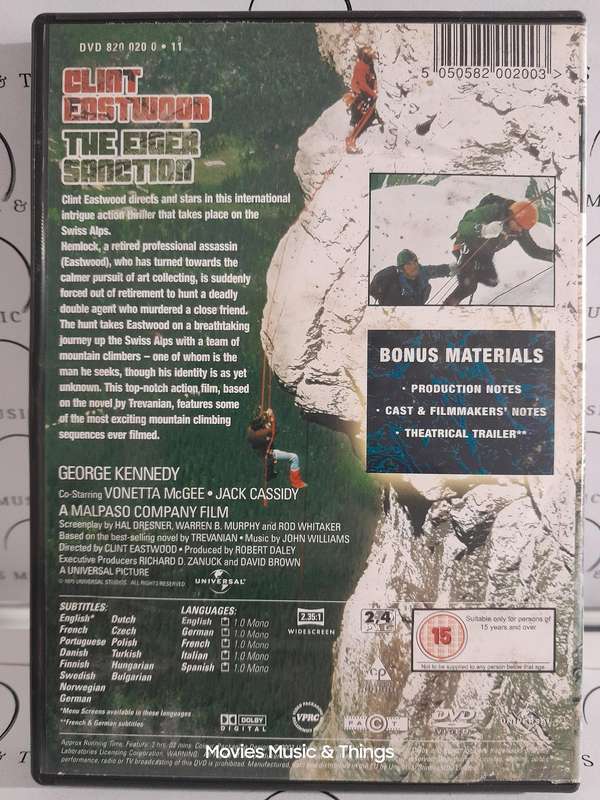 The Eiger Sanction - Clint Eastwood (DVD)