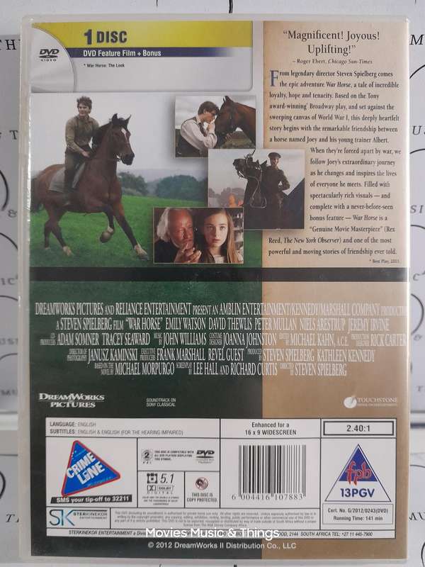War Horse - A Steven Spielberg Film (DVD)