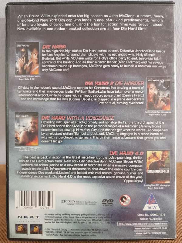 Die Hard Quadrilogy (4x DVD Box Set)