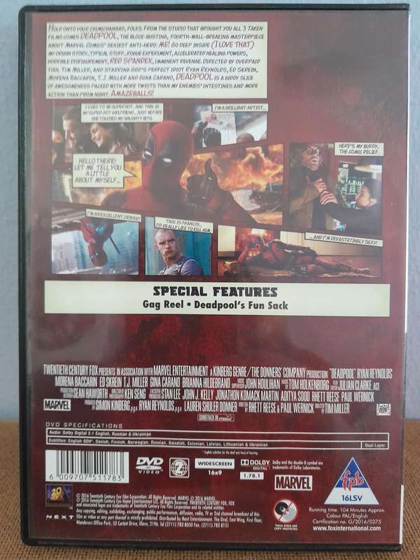 Deadpool - Ryan Reynolds (DVD)