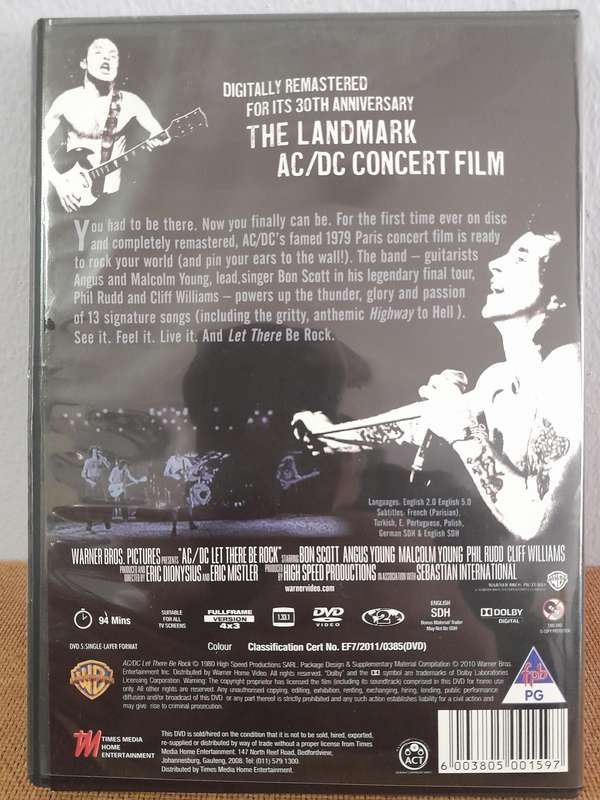 AC/DC - Let There be Rock (Music DVD)