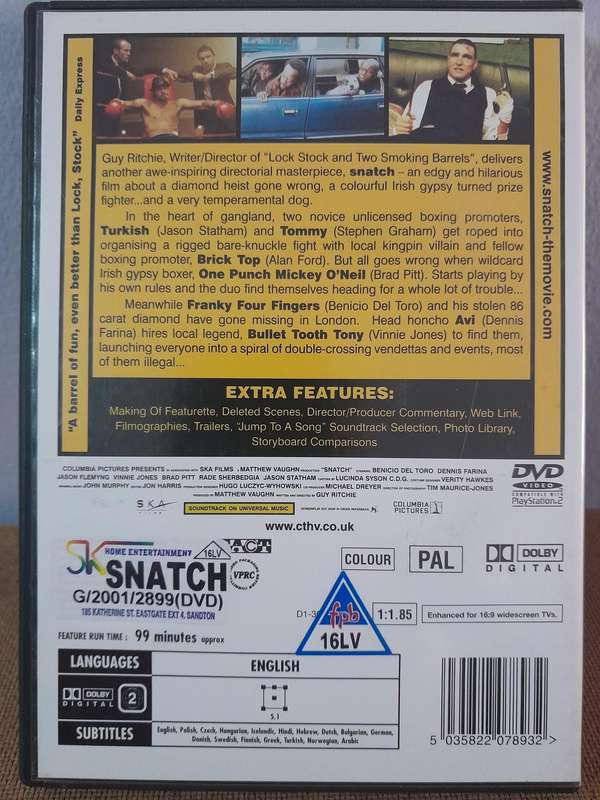 Snatch - Widescreen - Brad Pitt (DVD)