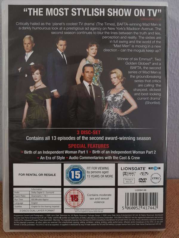 Mad Men - Season One, Two & Three - Jon Hamm (9xDVDs)