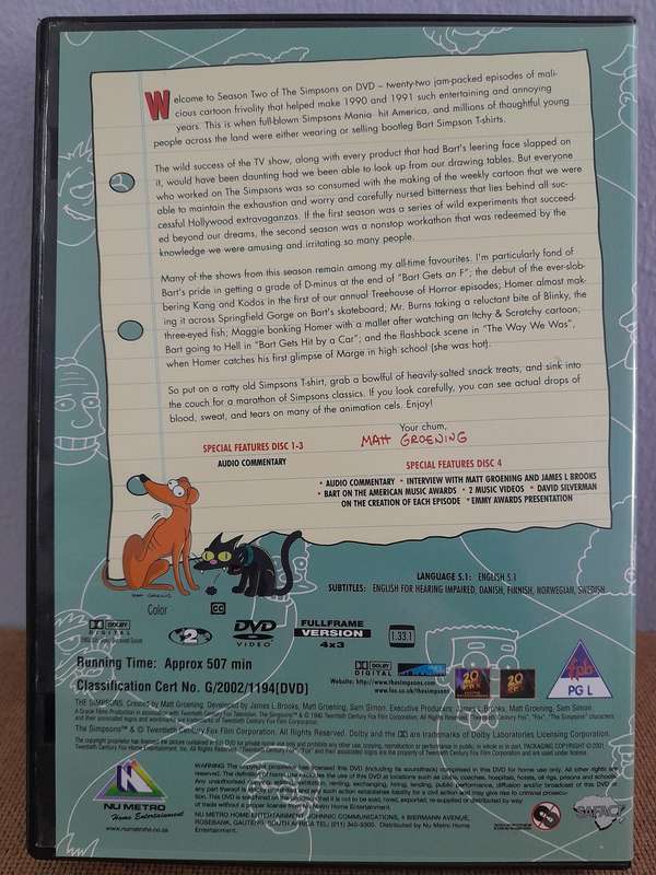 The Simpsons - The Complete Second Season - Collector's Edition (4xDVD)