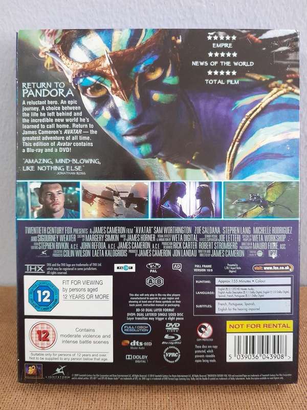 Avatar - James Cameron (Blu-ray Disc & DVD)