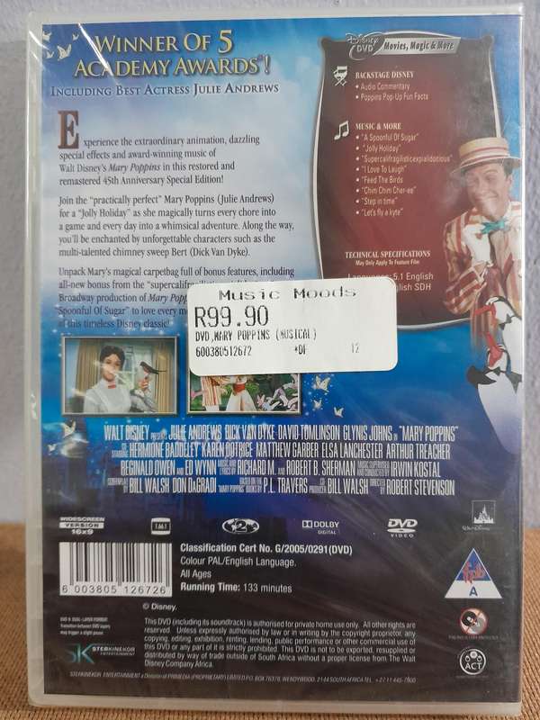 Mary Poppins - 45th Anniversary Edition - Julie Andrews (DVD) New