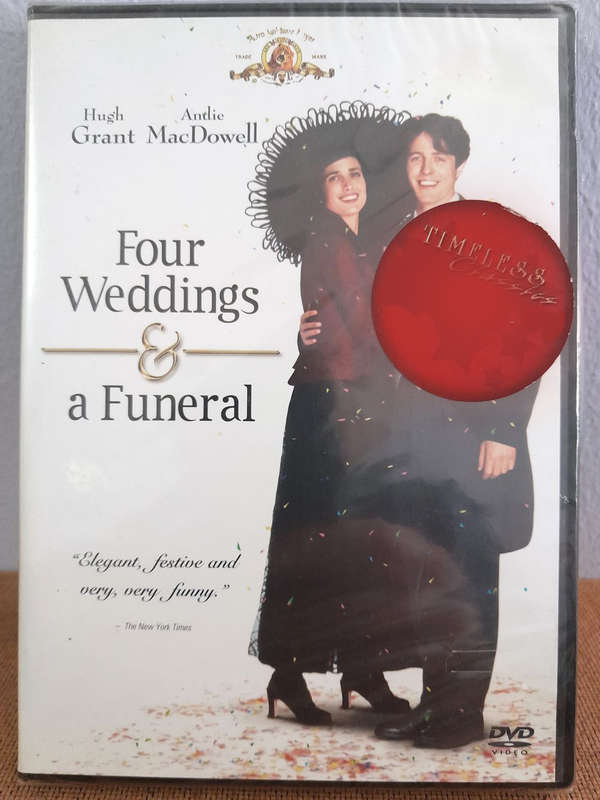 Four Weddings and a Funeral - Hugh Grant & Andy MacDowell (DVD) New