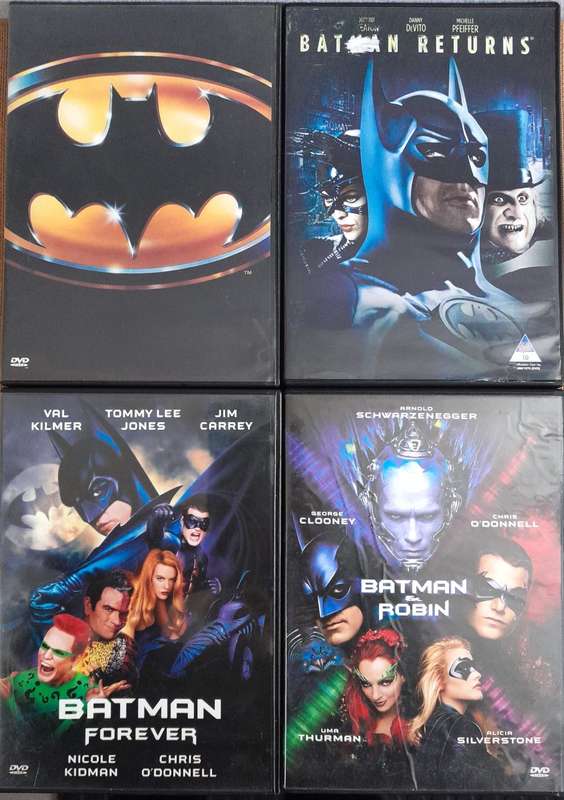 Batman - 1.Batman 2.Batman Returns 3.Batman Forever 4. Batman & Robin (4xDVD)