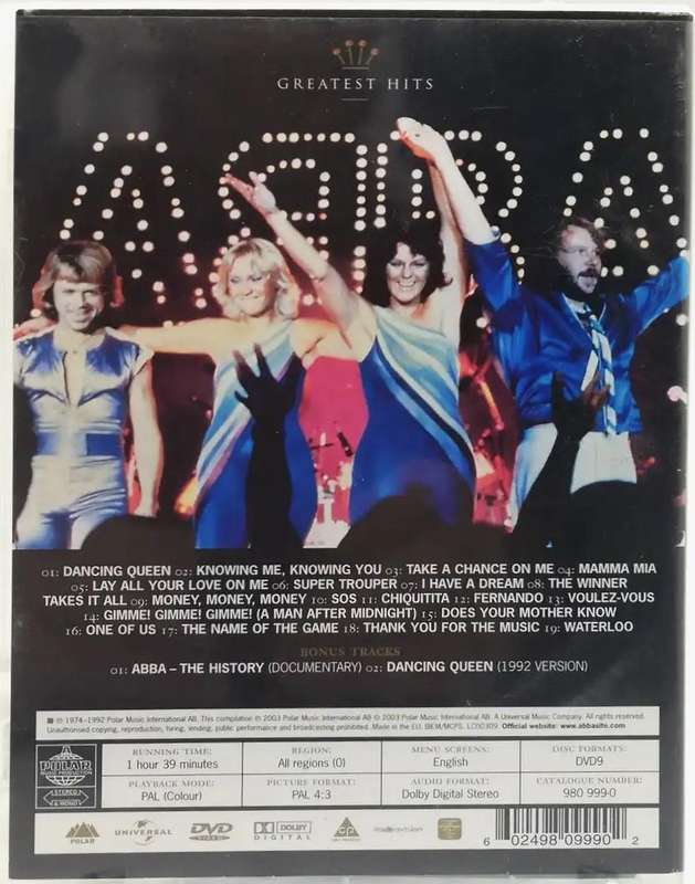 ABBA - Gold - Greatest Hits (DVD)