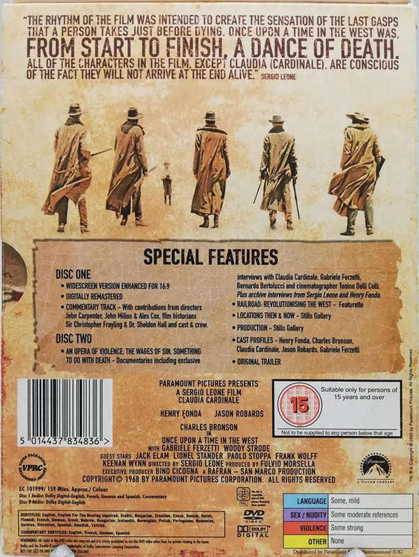 Once upon a time in the west - Henry Fonda - A Sergio Leone Film (DVD)