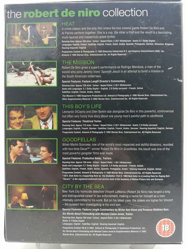 The Robert De Niro Collection - 5 Movie Box Set (DVD)