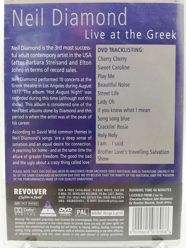 Neil Diamond - Live at the Greek (DVD)