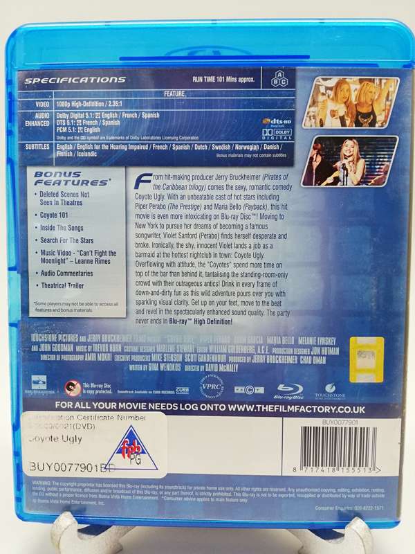 Coyote Ugly (Blu-ray Disc) and Soundtrack (CD)
