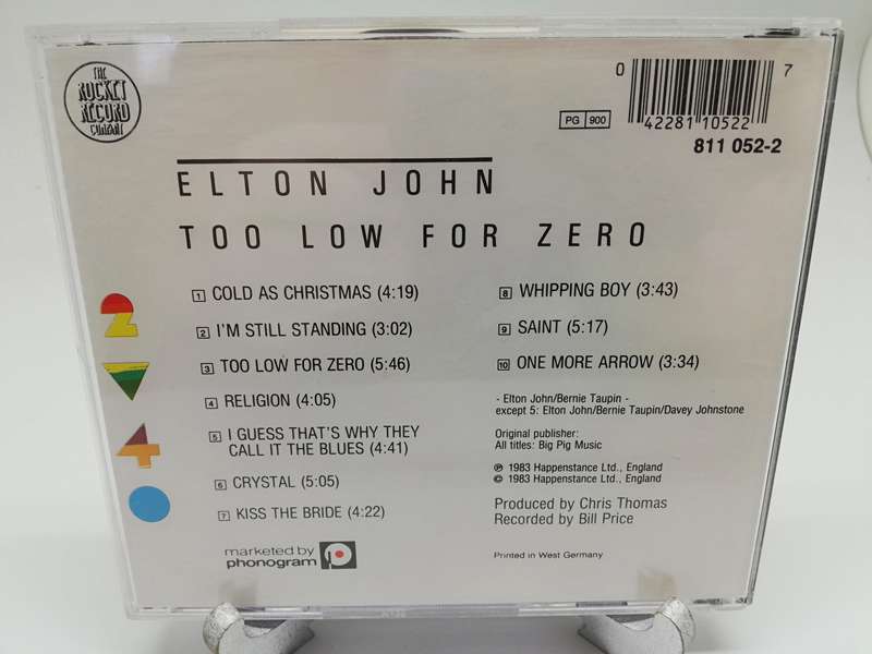 Elton John - Too low for zero (CD)