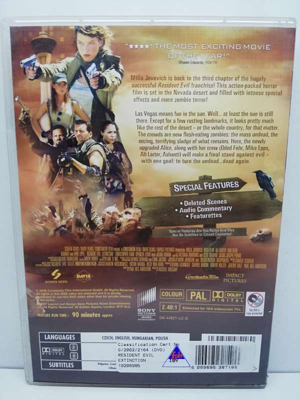 Resident Evil: Extinction (DVD)