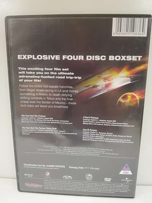 Fast and Furious - 1 to 4 - The collection (DVD)