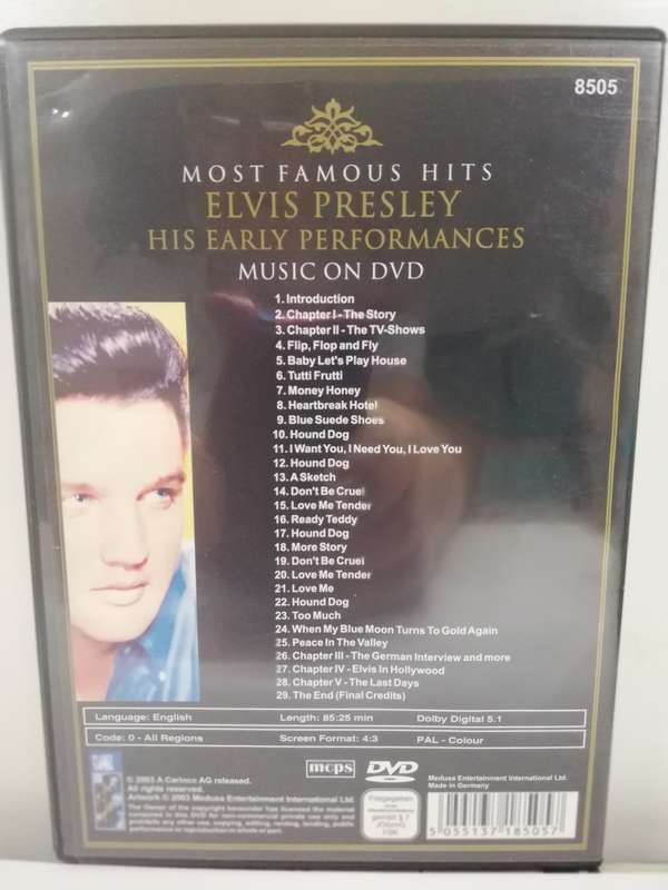 Elvis Presley - Most Famous Hits - His early performances (DVD)