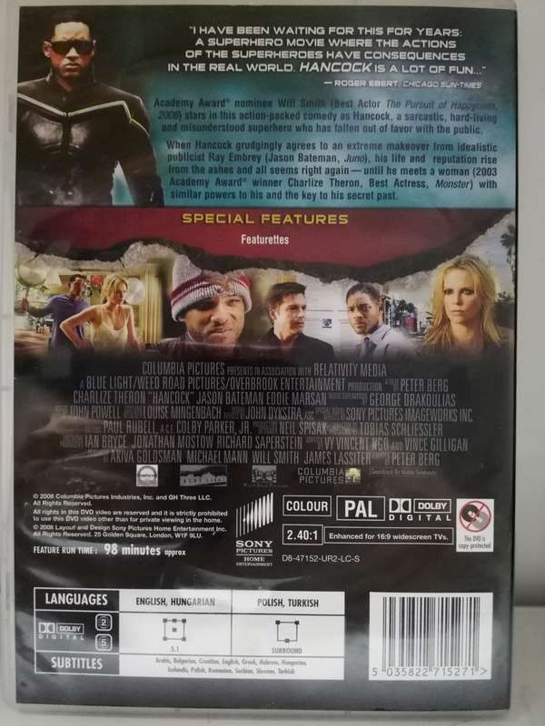Hancock 2-Disc Unrated Special Edition (DVD)