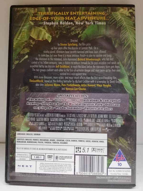 Jurassic Park - The Lost World (DVD)