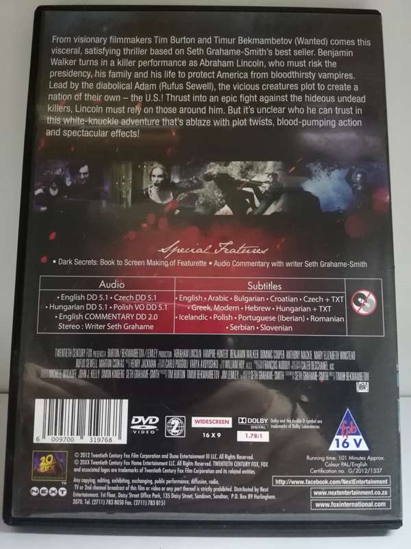Abraham Lincoln Vampire Hunter (DVD)