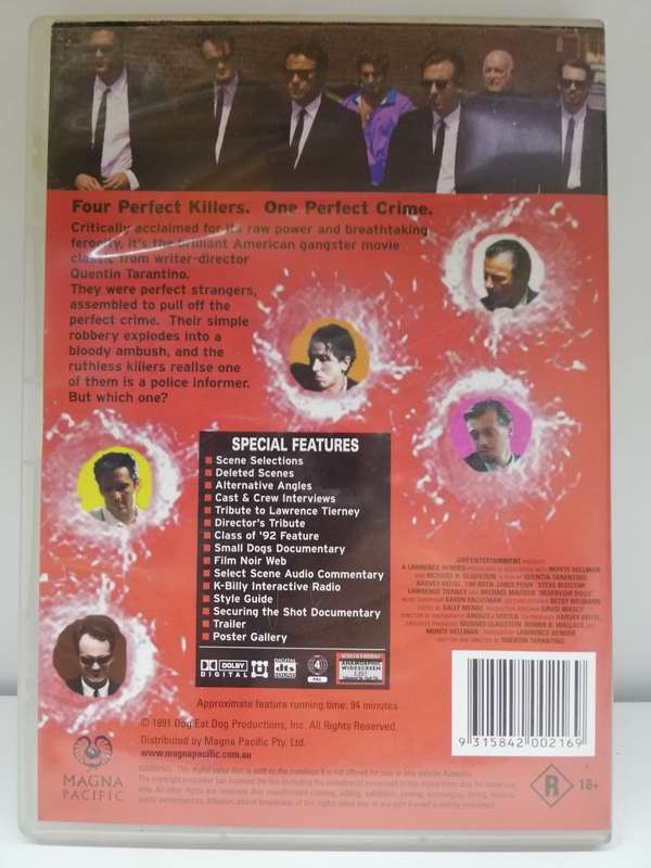 Reservoir Dogs - Two Discs - Region 4 (DVD)
