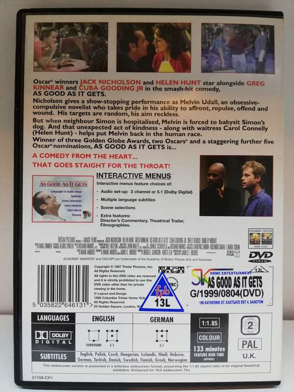 As good as it gets (DVD)