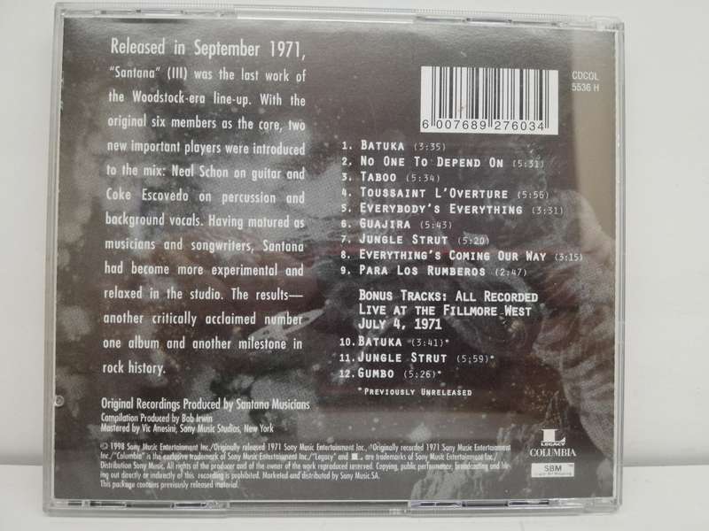 Santana - Abraxas & Third (2 x CDs)