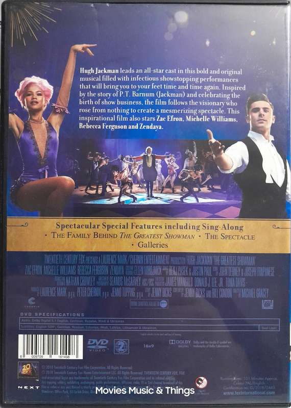 The Greatest Showman - Hugh Jackman (DVD)