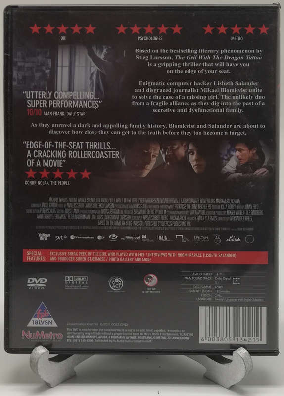 The girl with the dragon tattoo - English subtitles (DVD)