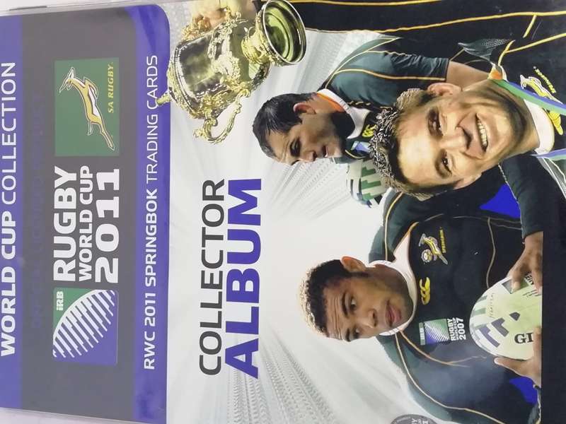 Rugby World Cup Collection album with 109 cards (2011)
