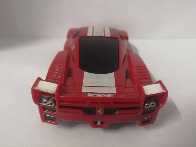 Ferrari FXx Shell v-Power plastic car with pull back action 1:38