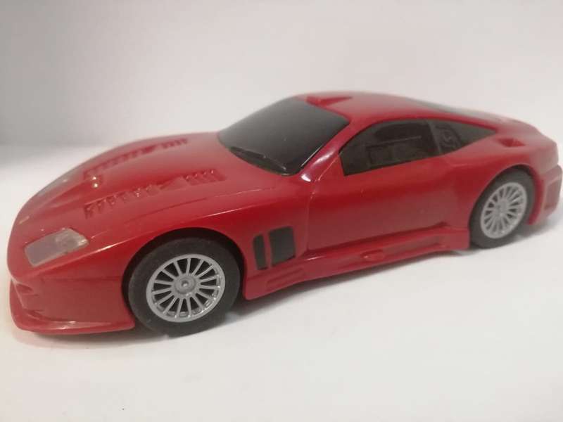 Ferrari 575 GTC Shell V-Power plastic car with pull back action 1:38