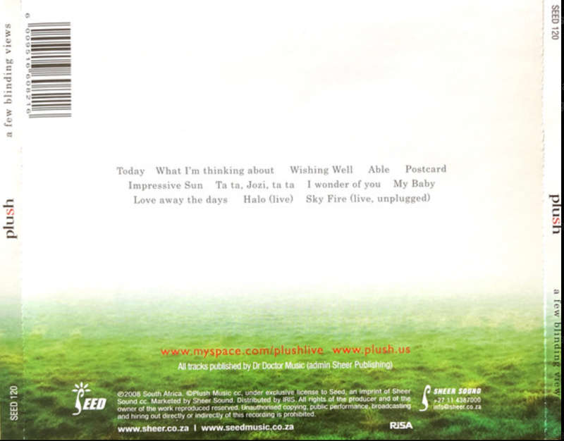 Plush A Few Blinding Views CD