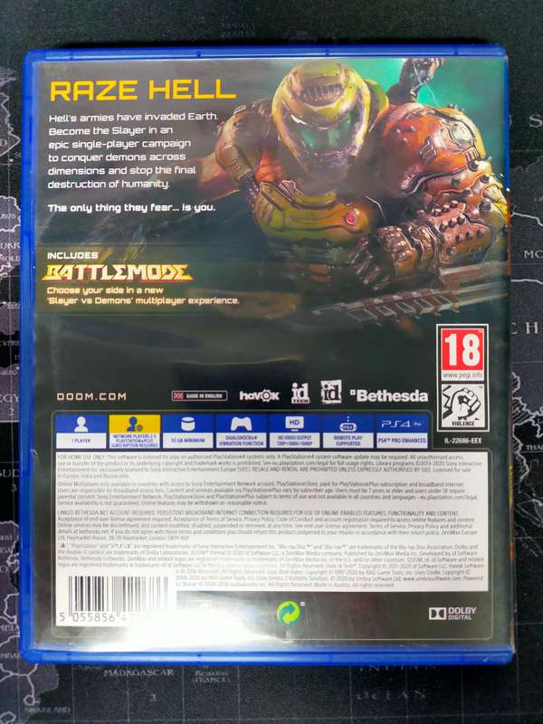 Doom Eternal PS4 / PlayStation 4 (Free PS5 Upgrade on PS Store)