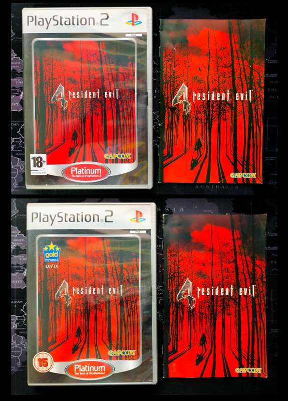 2 x Resident Evil 4 Case & Booklet Only - PS2 (No discs)